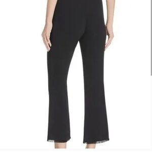Cinq a Sept Nash Fringe Trousers 4 Black Pants Academia Career Work Dress Fray